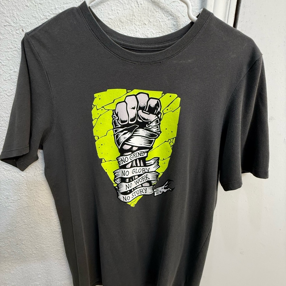 Nike Grey & Volt Short Sleeve Tee